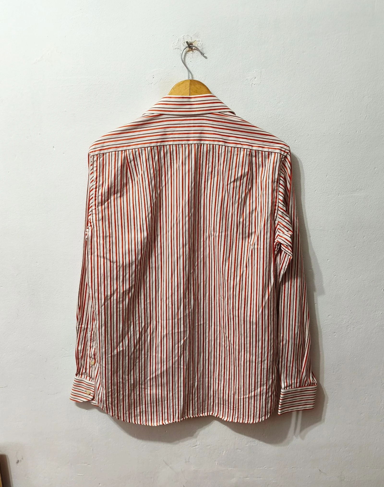 Oranje en witte gestreepte hemd Purificación García heren Maat 4 – photo 2